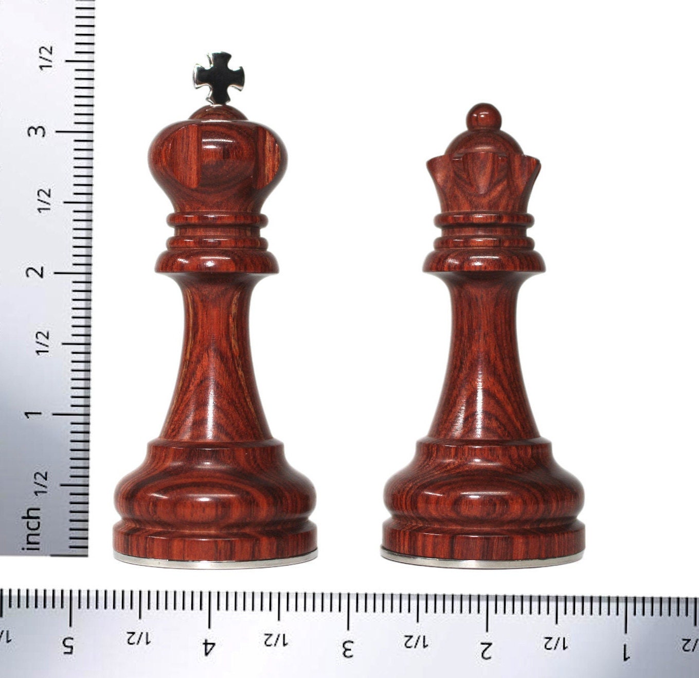 King and Queen Chess Piece Keepsake Set – Handcrafted in the USA