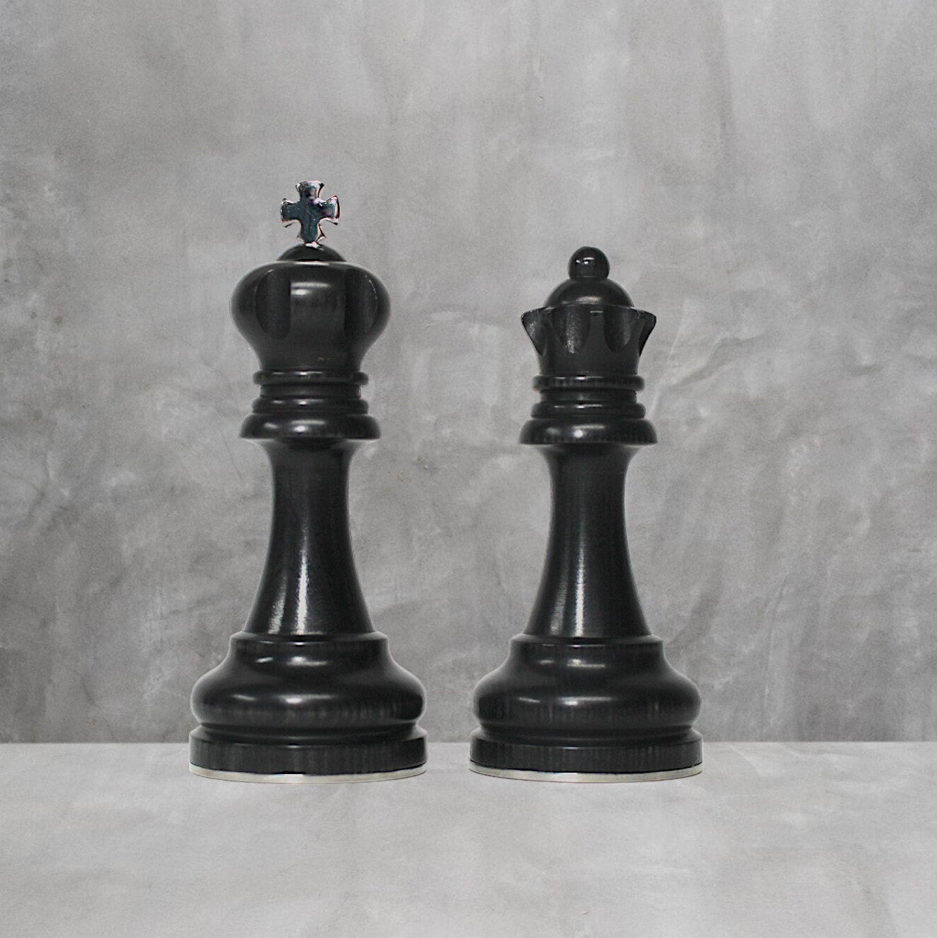 King and Queen Chess Piece Keepsake Set – Handcrafted in the USA